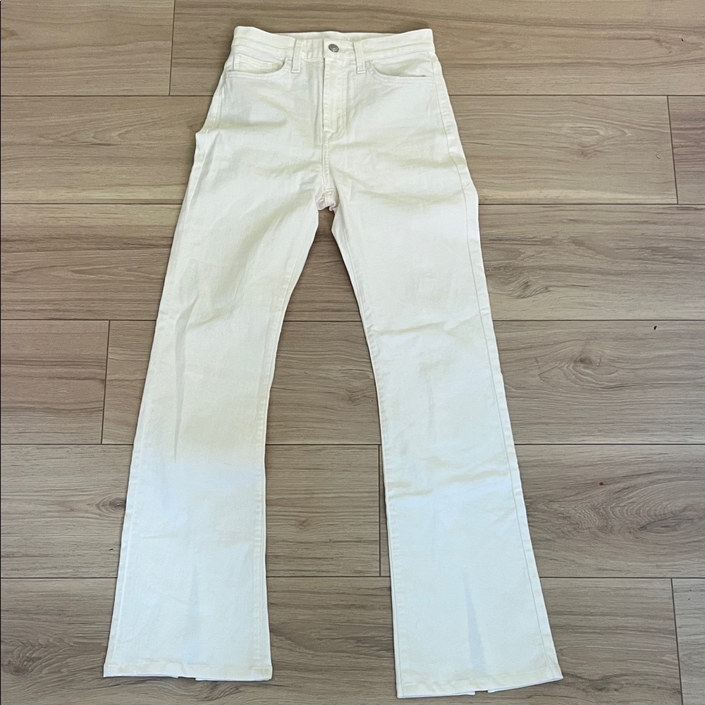 Women's 7 for all man kind off white Jeans